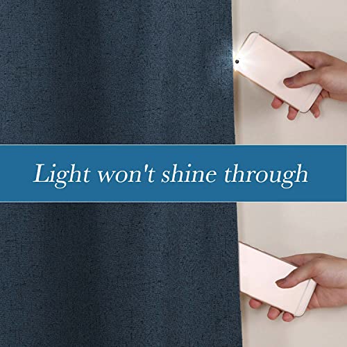 image for H.VERSAILTEX Linen Blackout Curtains Durable Thick Textured Linen Look