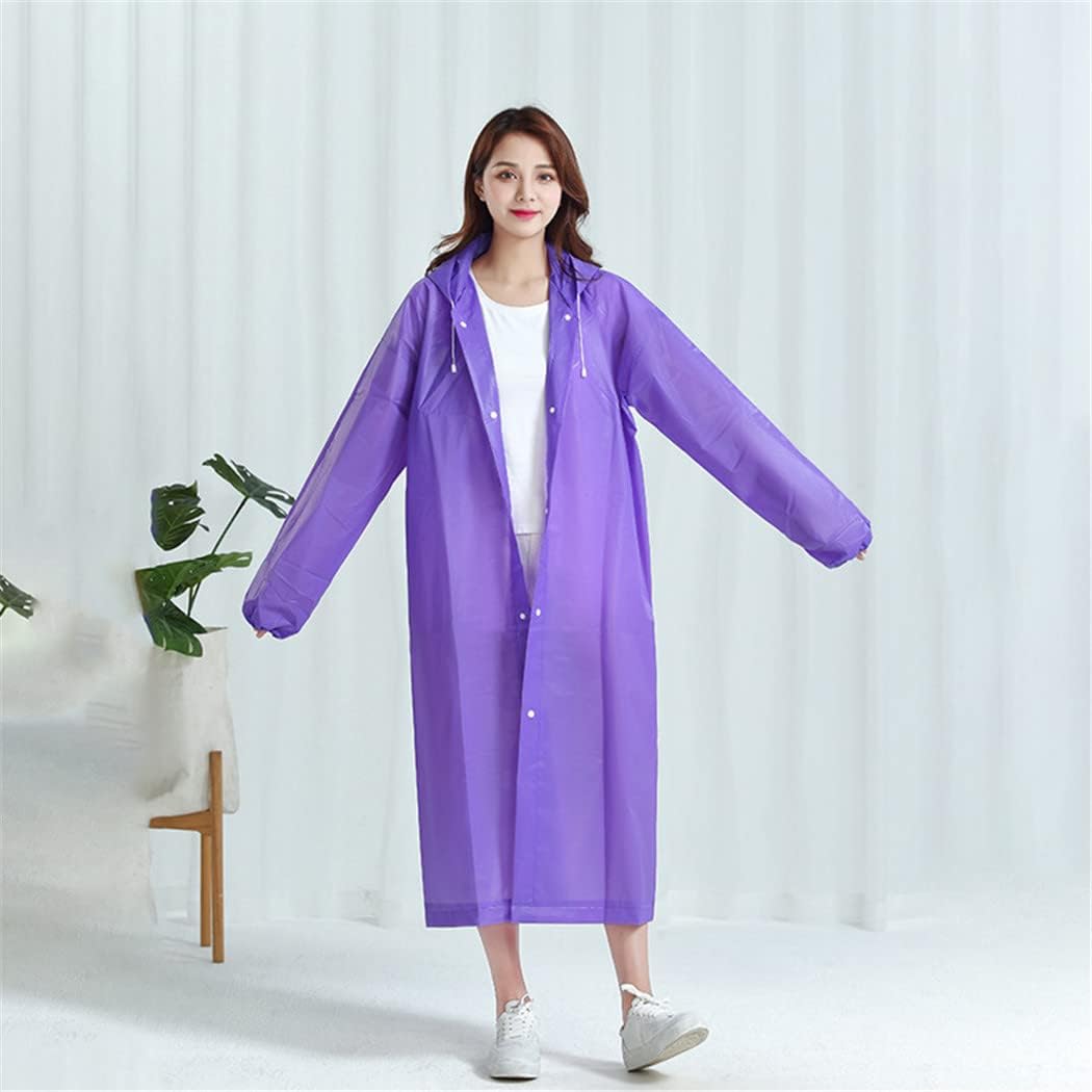 Reusable Thicken Women Men Rain Coat, Waterproof Jacket Poncho Hood Suit, Raincoat For Tourism Fishing Cycling Hiking