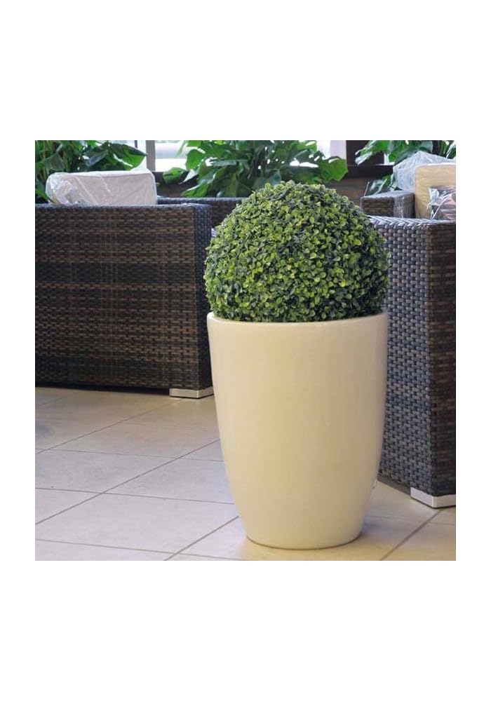Sfera bosso pianta aiuola artificiale decorazione arredo giardino piscina palla erba sintetica piante ornamentali Buxaceae Aiuole, bordure, balcone, terrazza (DIAMETRO CM. 55)