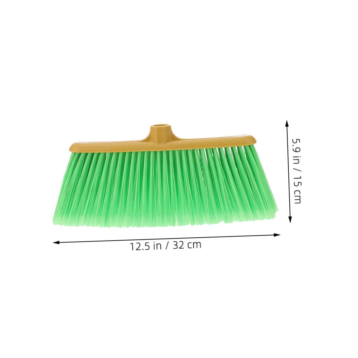 Ipetboom Replacement Broom Head Set 2pcs Plastic Floor Broom Heads for Sweeper Corner Cleaning Replacement Parts