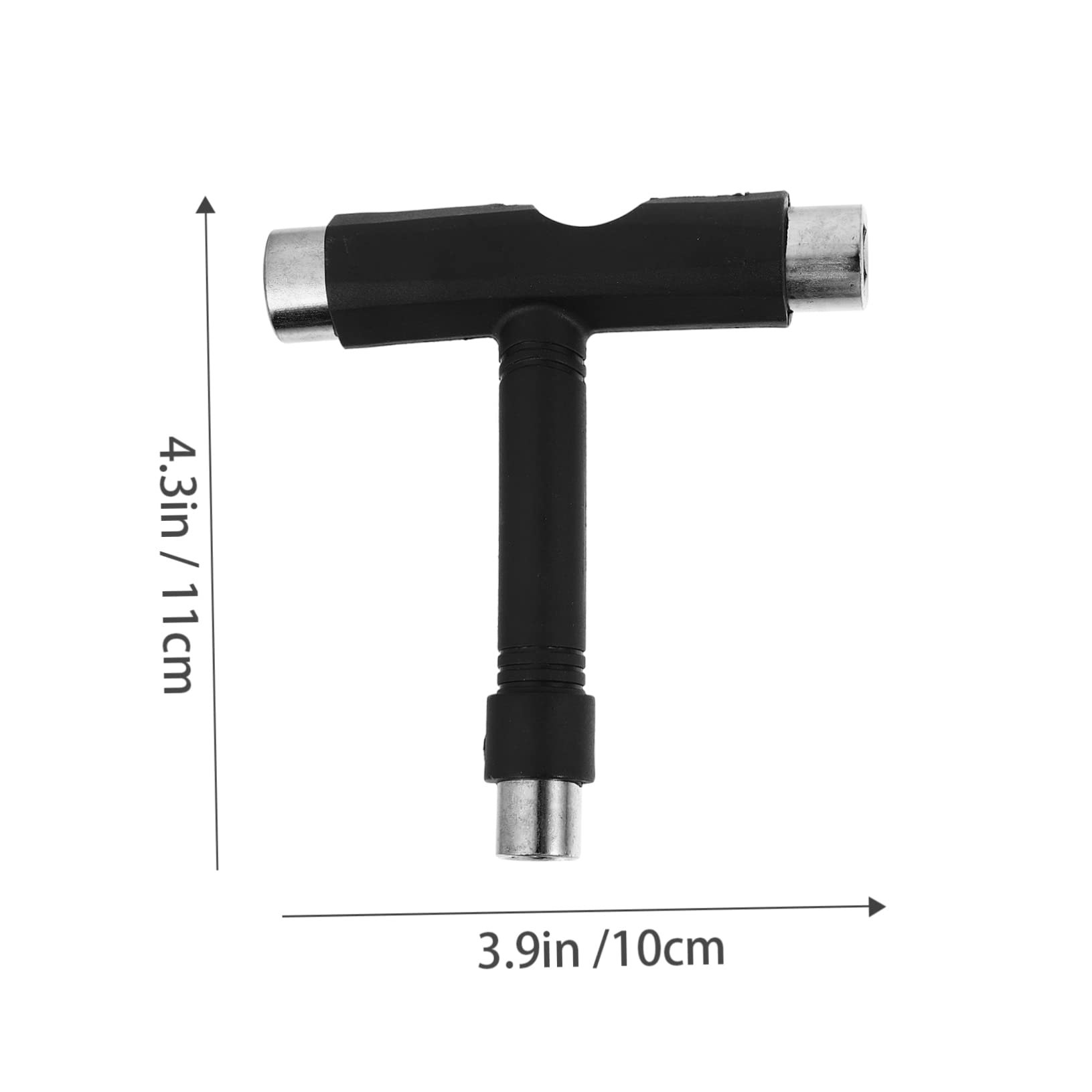 KESYOO 1 Set Tools Suitable for Skateboard Sharpen Skater Bushings Repair Key Bolts Skateboard Bearings Kit Accessories Accessory Skateboard Tool Fixing Tools Fixing t Tool Black Metal