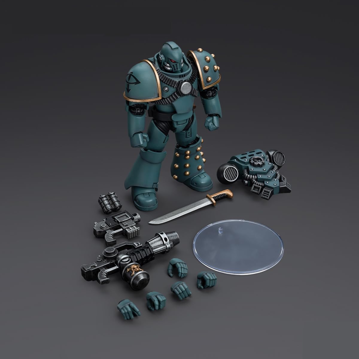 JOYTOY Action Figure 1/18 Warhammer The Horus Heresy Sons of Horus MKIV Tactical Squad Legionary with Flamer Collection Model Birthday Gifts