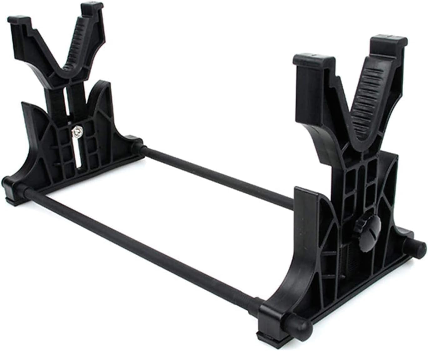 Panca di tiro regolabile per fucile e carabina | Supporto per pulizia, manutenzione ed esposizione a parete o tavolo | 40 x 17,5 cm | Altezza regolabile 14,5 – 18,5 cm