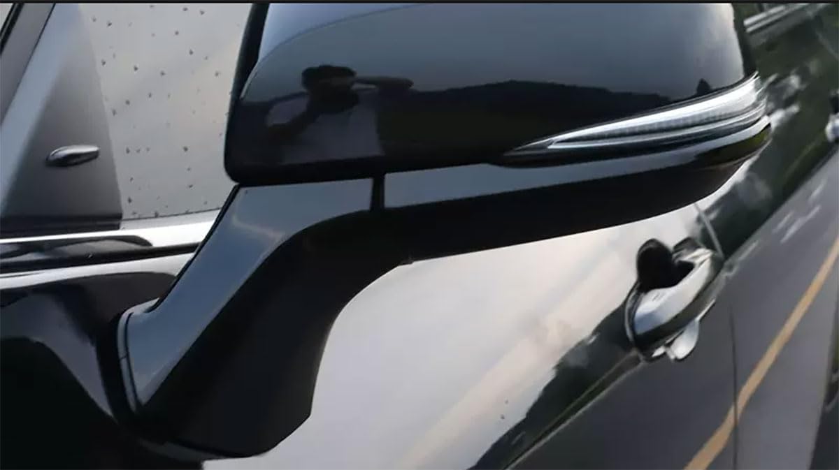Side View Mirror Cover Compatible With Toyota Corolla Cross 2026 2025 2024 2023 2022 Car Side Mirror Strip Trim Exterior Car Accessories ABS 4PCS(Glossy Black Style)