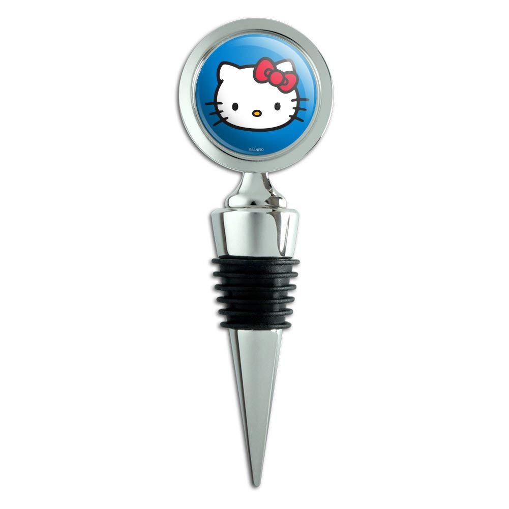 Hello Kitty Face Wine Bottle Stopper