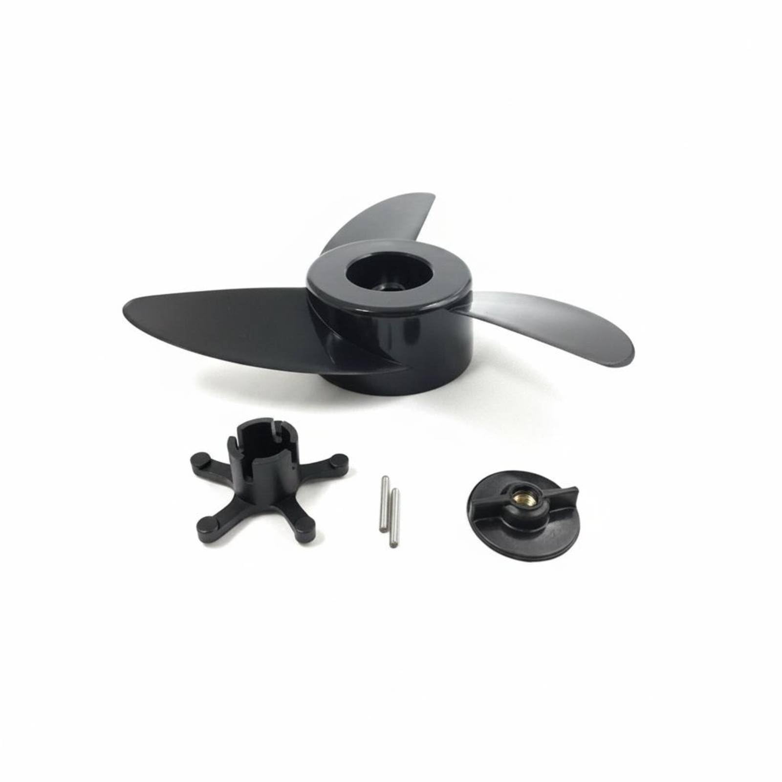 Bootpropeller Ersatz Propeller Bootspropeller Ersatzschraube Motorblatt aus Robustem für Zuverlässigen Vortrieb für Freizeitnutzung Wasserfahrzeuge, 12V 45/55/65 Pfund Propeller