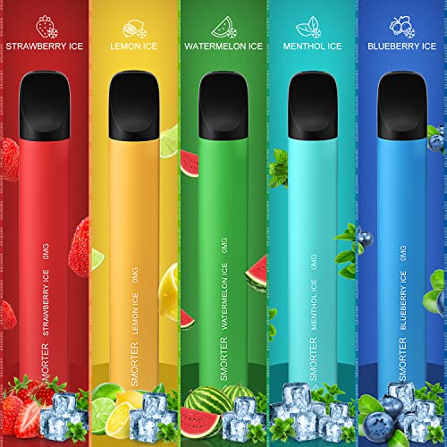 Smorter E Zigarette, 10 Stücke Einweg Vape E Zigarette, 450mAH E Zigarette mit Fruchtgeschmack, ohne Nikotin – Bild 3