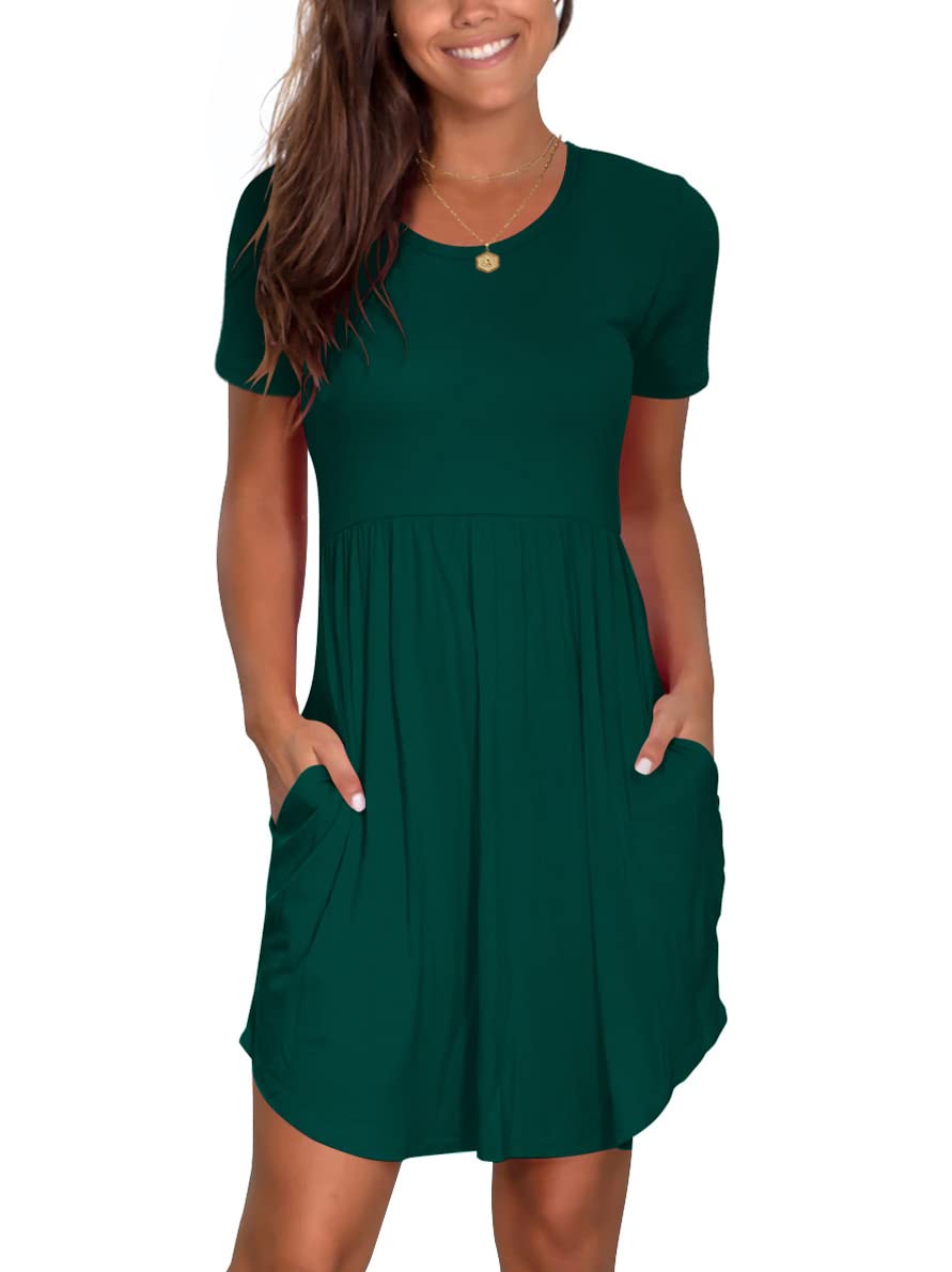 Nova In Sky Women's 2026 Casual Dresses Short Sleeve Summer Dress Loose Fit Sundress with Pockets