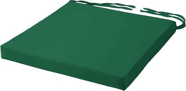 Comfortable Chair Cushion With Ties Seat Pad For Dining Chairs Pad Kitchen Thick Italian Fabric Garden Square Removable Cover Indoor Outdoor Living Room Patio Garden Office Coffee ShopGREEN