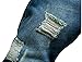 NITAGUT Men's Ripped Slim Fit Tapered Leg Jeans Blue-US 28