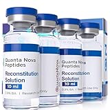 Reconstitution Solution | 4 Pack (10 mL Each) | 0.9% BA | Sterile Glass Vials | PES 0.22µm Micron Filtered...