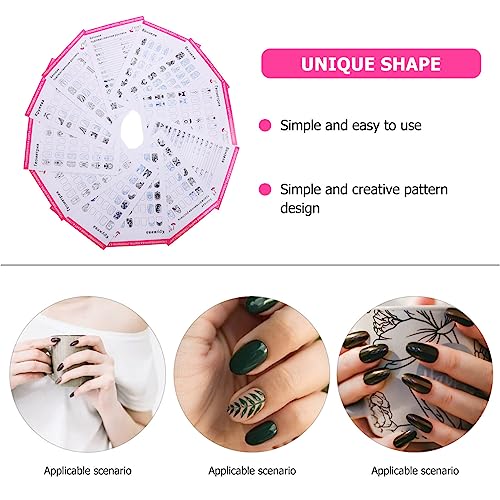 Beaupretty 12 Sheets Blank Nail Art Training Cards Practice Lines Drawing Painting Template For Women #TOP4