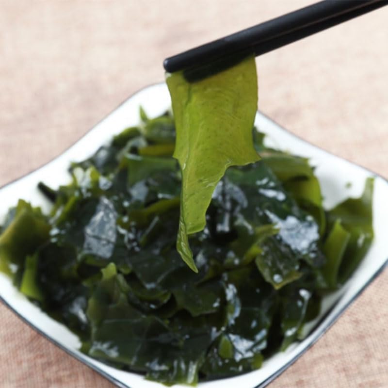 Wakame Varech Algues déshydratées Feuilles de Wakame Produits séchés (500 g)