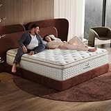 HealNap Queen,14inch Queen Hybrid Mattress in a Box Memory Foam Mattress Full Size Firm with Individual Pocket Spring Upgrade Zoned Support Medium Firm Memory Fat Mattress