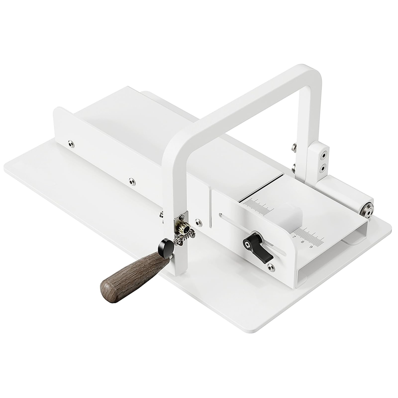 Mesa de corte de jabón gruesa ajustable con calibrador de precisión, cortador de pan de jabón para queso, mantequilla, pasteles, pan, bricolaje