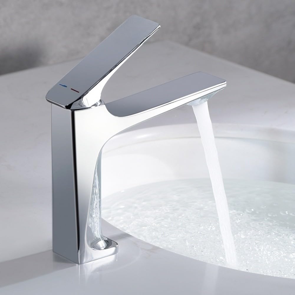 Grifo de baño monomando de aleación de cobre con cartucho de cerámica