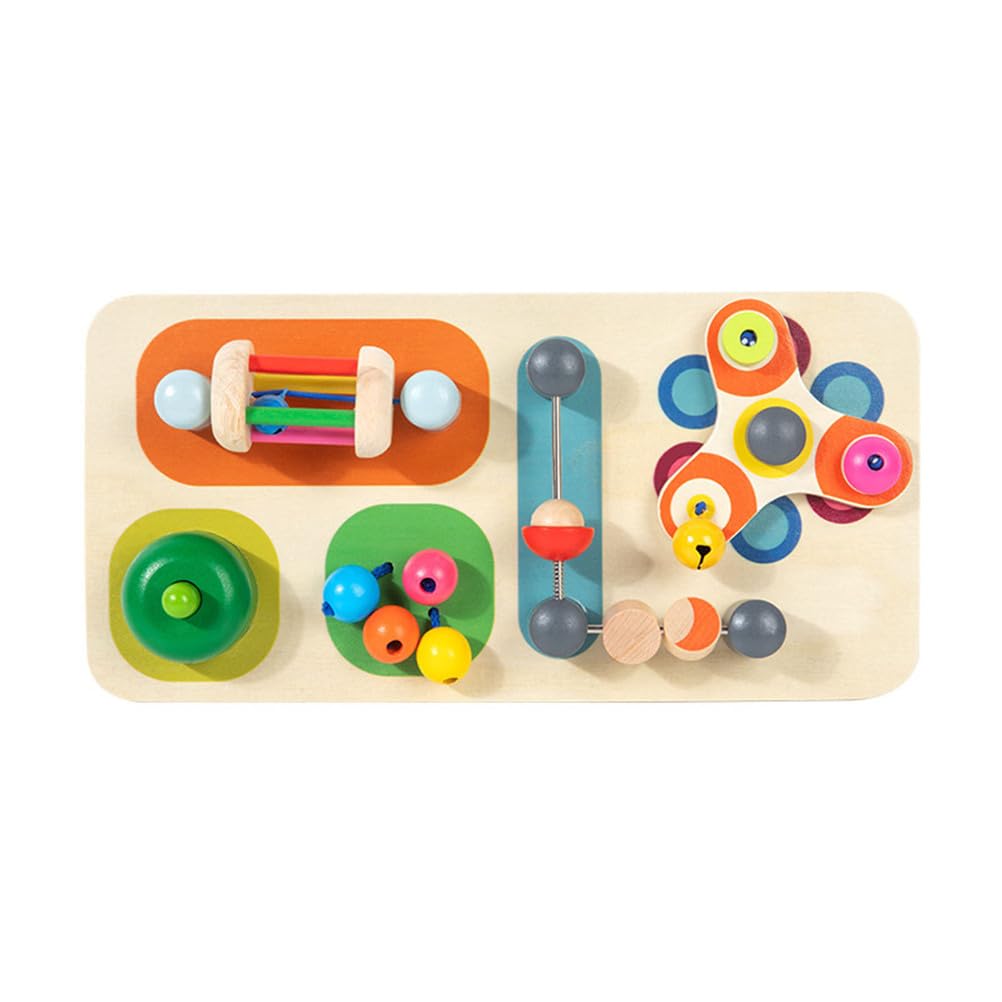 Board attività in Legno Montessori per Bambini, Giocattolo Sensoriale, Giocattolo Educativo per Abilità Motorie Fini