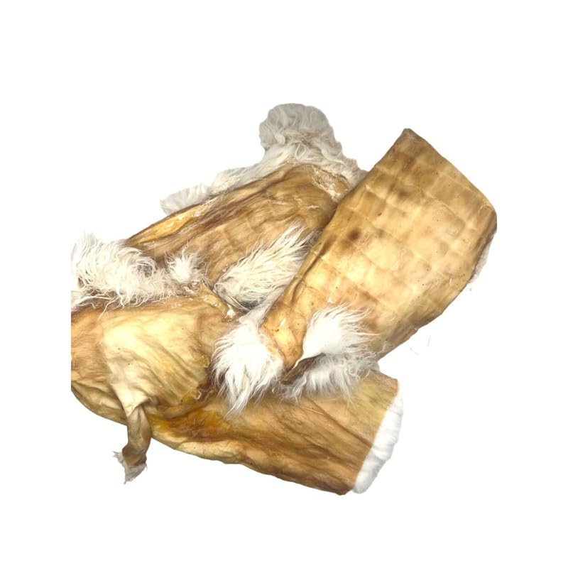 Superpet Natural Treats For Dogs- Meat Chews (By Weight) Hairy Rabbit Skin (approx. 15cm) 0.1 Kg — image 1