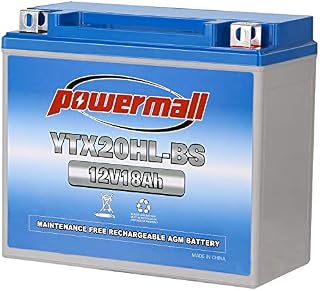 Weize YTX20HL-BS Battery, High Performance - Maintenance Free - Sealed AGM ETX20HL BS