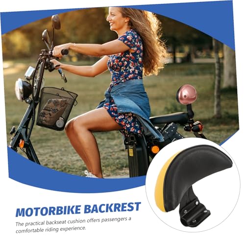 DECORNIJIA 電動バイク用人間工学的背もたれクッション 防水設計 交換用リアレスト 多機種対応 電気自転車とモーターサイクル後部座席用バッ