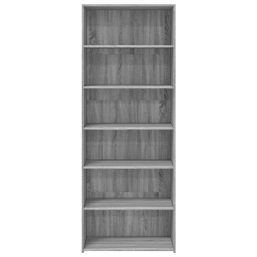 Mobiletto alto grigio Sonoma, 70 x 41 x 185 cm | Armadio moderno per soggiorno e corridoio con molto spazio, linee semplici e una superficie facile da pulire.
