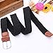 2 Piezas Cinturón Elástico Táctico Lona Pantalones Casuales Multicolor Mujer