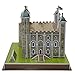 Runsong Creative 3D Puzzle Paper Model Tower of London DIY Fun & Educational Toys World Great Architecture Series, 36 Pcs