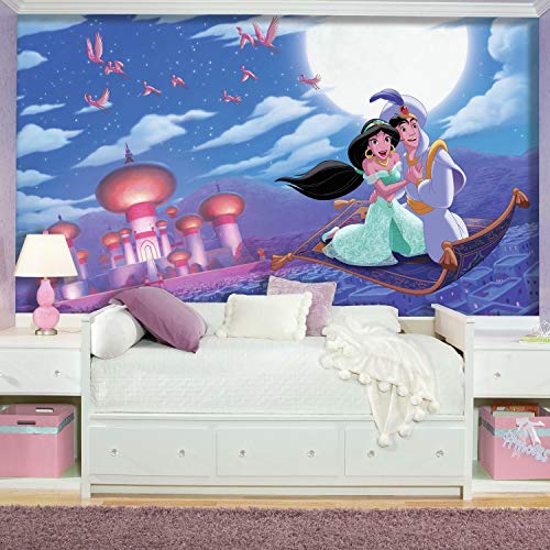 Fresque murale Disney Jasmine Aladdin XL pour relooker un mur blanc