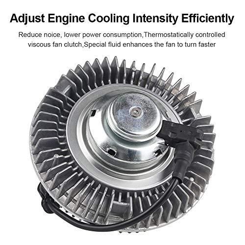 Waterwich Fan Clutch Compatible With Ford 2003 2004 2005 2006 2007 F250 F350 F450 F550 Super Duty, Excursion, E-350 E-450 E-550 6.0L V8 Powerstroke Diesel Engines Replace# 3261 #TOP5