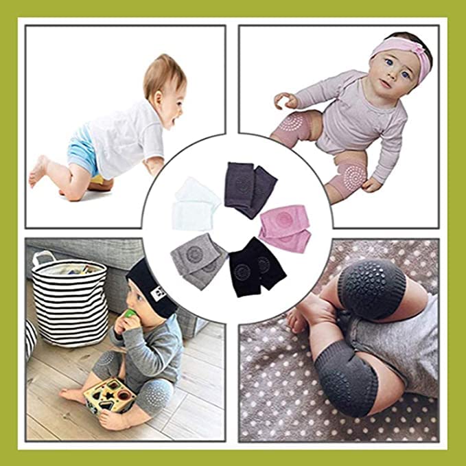 Image of RICH BELLS Baby Knee Pad for Crawling | Anti-Slip Pad Stretchable Elastic Cotton Soft Comfortable Knee Cap ,Elbow Safety Protector