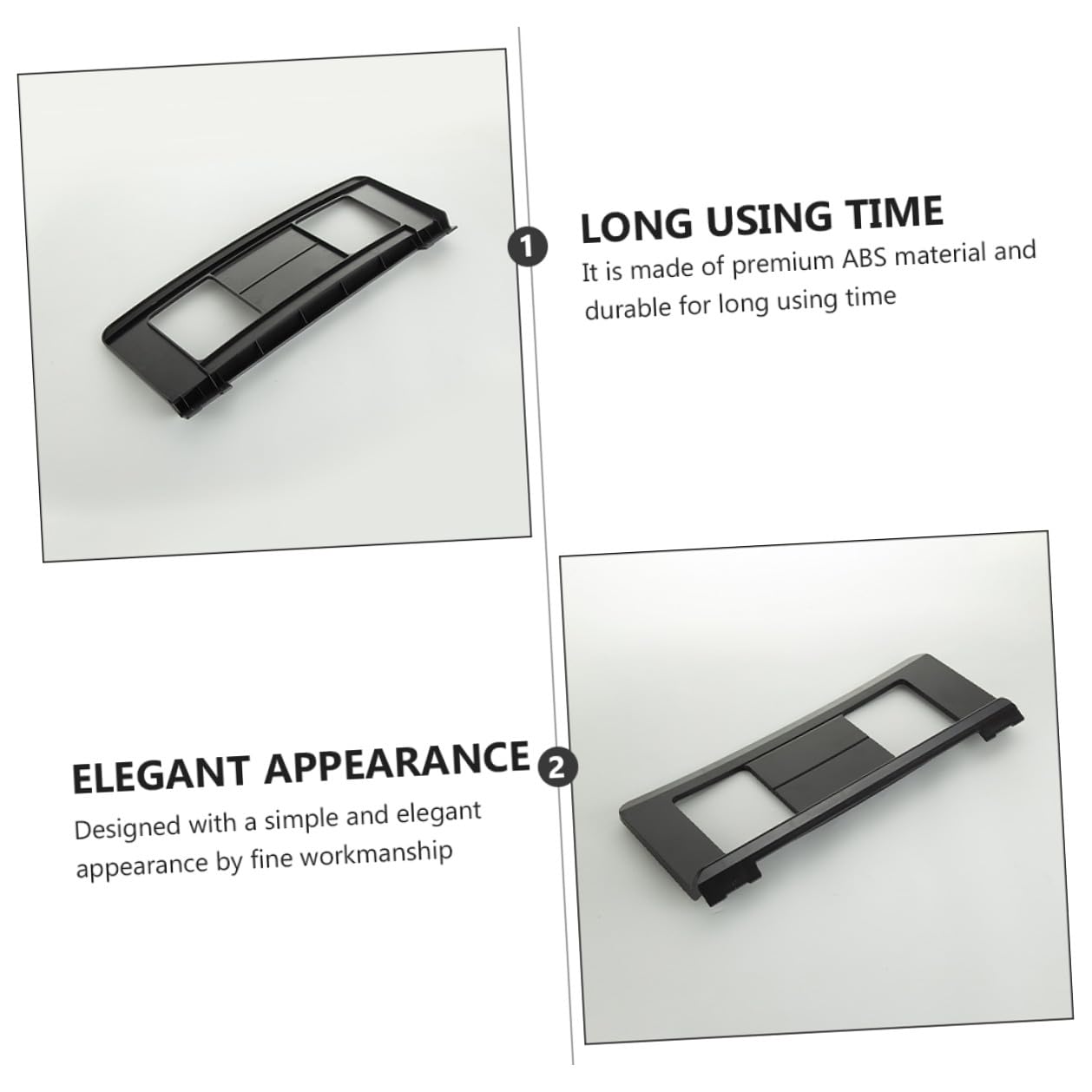 SOIMISS Supporto Per Spartiti Musicali Per Tastiera in Abs Nero Resistente, Portatile e Leggero, Leggio Robusto e Pratico Per Pianoforte Elettronico, Per Studio e Performance Musicale