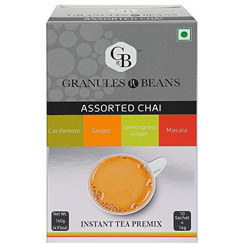 See full amazon price history chart for Granules n Beans Assorted Chai (Cardamom, Ginger, Lemongrass Ginger, Masala) Instant Tea Premix - (10 Sachet x 14g = 140g) Granules n Beans Assorted Chai (Cardamom, Ginger, Lemongrass Ginger, Masala) Instant Tea Premix - (10 Sachet x 14g = 140g) (B07GBWR7R5) Amazon Price History, Amazon Price Tracker