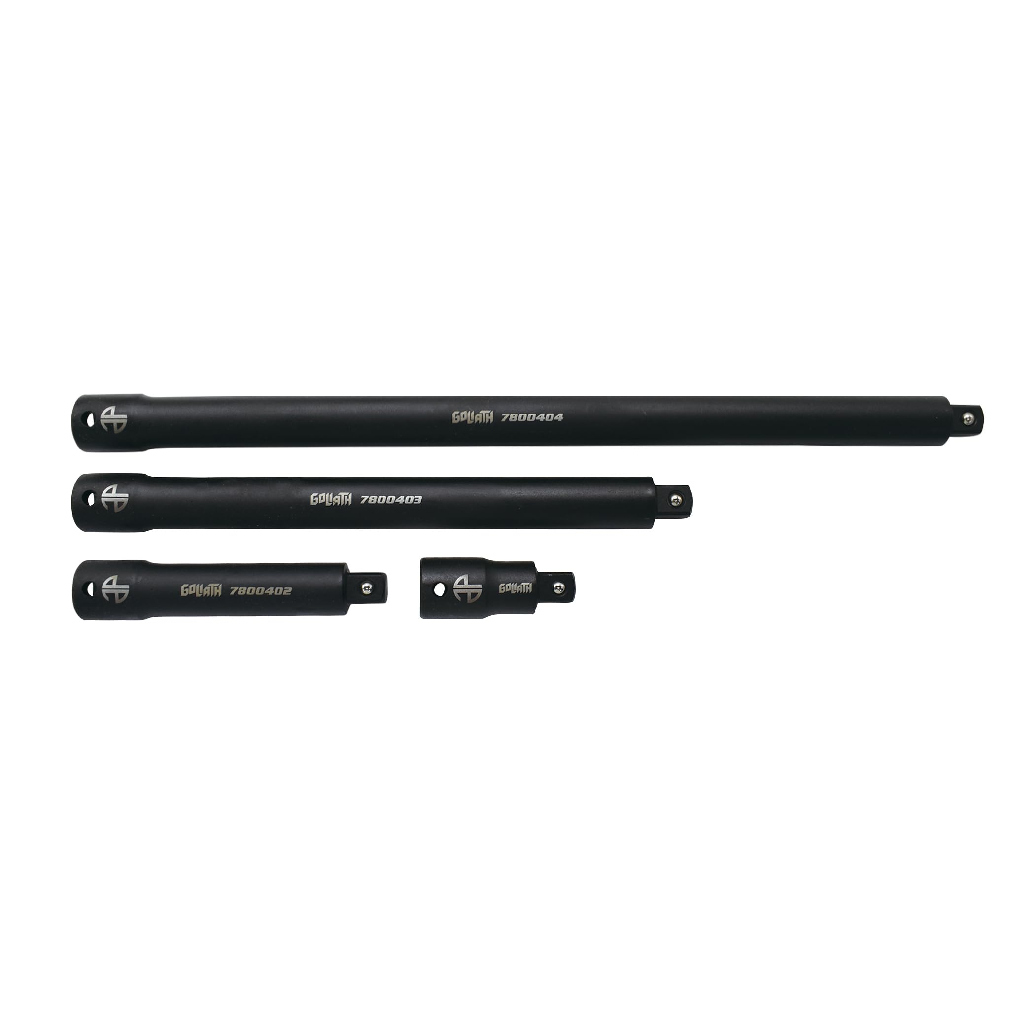 Astro Tools 78004 4pc 1/2" Drive Goliath High Torque-Saver Impact Extension Bar Set 2.5" -15"