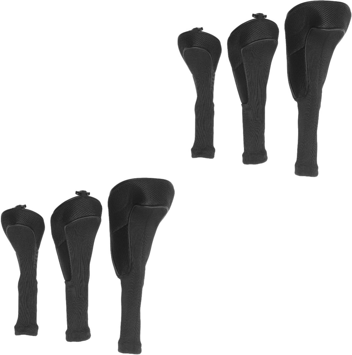 Sosoport 6pcs Mesh Putter Head Cover Golf Club Covers Golfing Accessories Putter Head for Woods