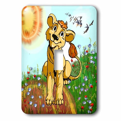 Interrupteur à bascule Happy Lion multicolore pour égayer votre maison