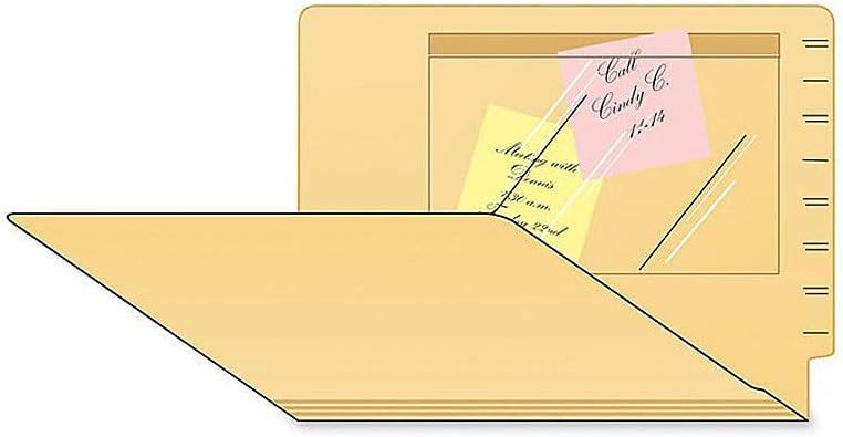 Tabbies Clear Self-Stick Poly Pocket, Inside: 8-3/4"W x 5-1/2"H, Outside: 9-1/4"W x 6" H, 100/Box, Easily Add a Pocket to Anything (54499)