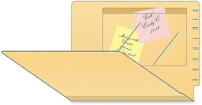 Tabbies 54499 Clear Plastic Self-Stick Pockets, 100 Box, 8-3/4 x 5-1/2 Inch Inside, Adhesive Document Pockets for File Folders & Binders