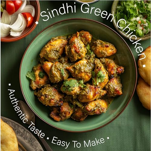 Image of Bhojan Bazaar Ready to Cook Masala Set, Sindhi Kadhi Masala 70g, Mutton Curry Masala 75g & Green Chicken Masala 50g, Traditional Instant Spice Mix Curry Powder, Mutton, Meat & Indian Chicken Dishes
