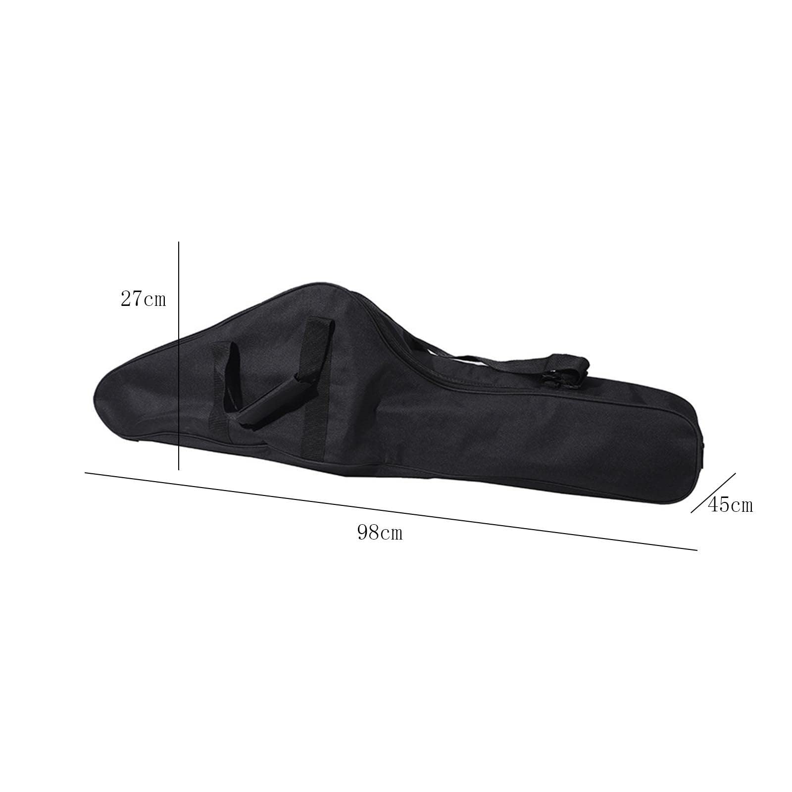 Juego de 3 fundas de transporte para motosierra, de viaje, portátil, color negro