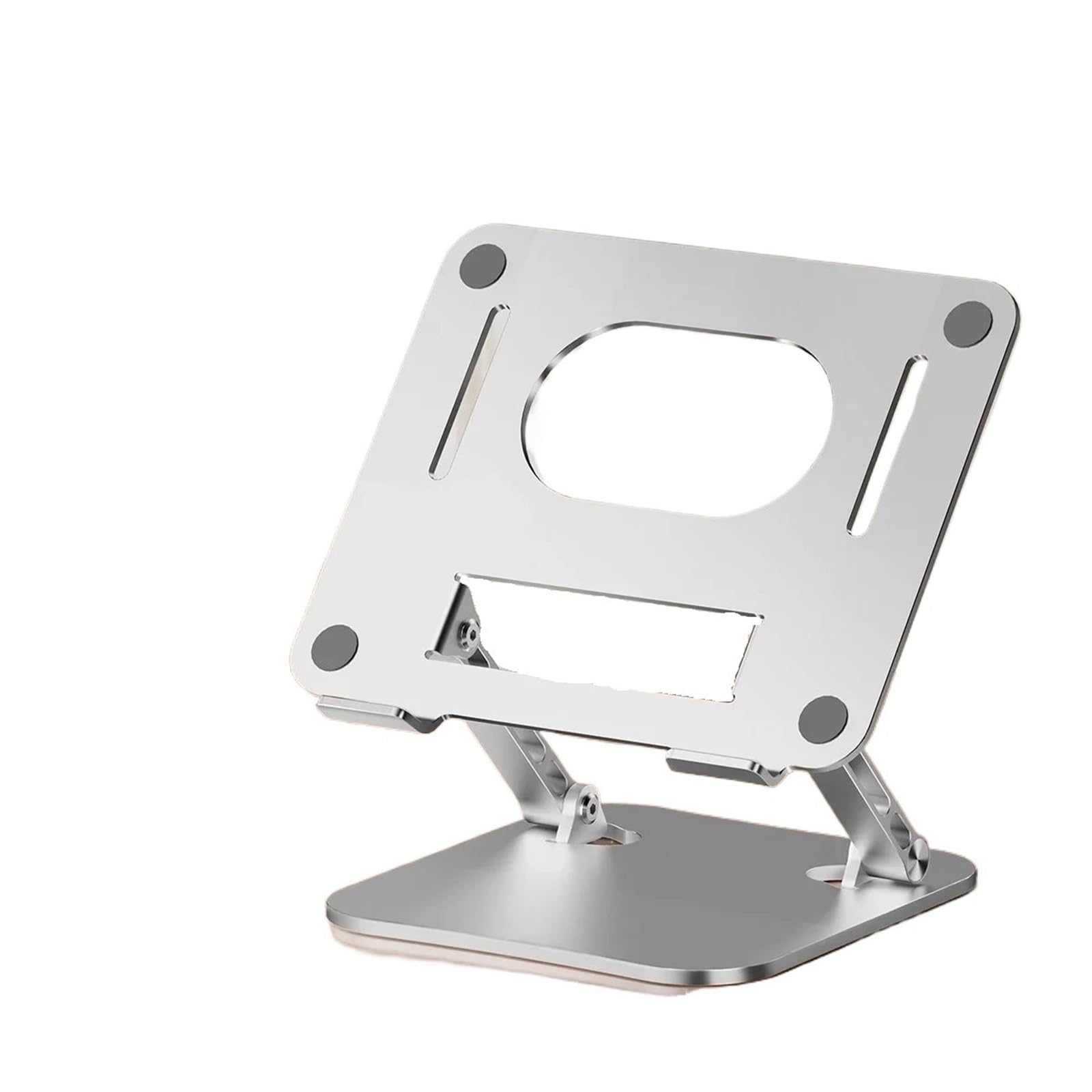 Stojak na tablet telefoniczny Regulowany tablet na laptopa ze stopu aluminium do 17 cali Przenośny składany stojak Podstawka chłodząca Podkładka chłodząca pod laptopa(D062-SILVER)