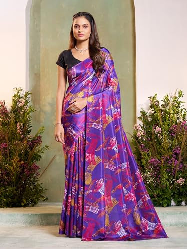 Image of Garden Vareli Art Silk Abstract Print Saree