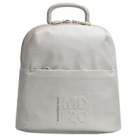 Mandarina Duck MD20 Backpack, Zaino Donna, Grigio Tappo Bianco, Taglia Unica