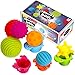 Sensory Balls for Kids - Textured Multi Ball Set for Babies & Toddlers, 6 Colorful Soft and Squeezy Sensory Toys with Stacking Cups - Stress Relief Toy for Kids & Sensory Balls for Toddlers