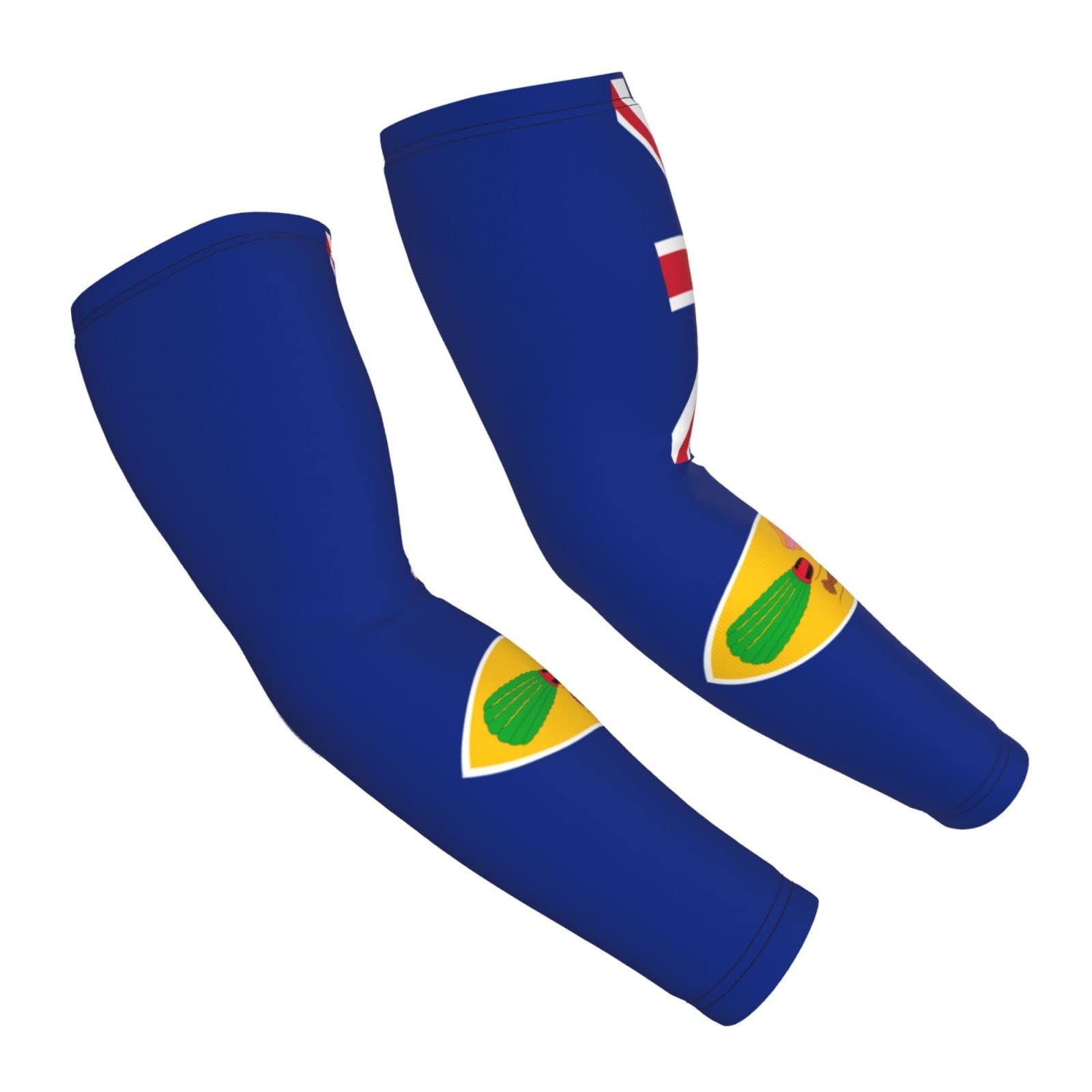 CUTEDWARF Flag Of The Turks And Caicos Islands Sun Protection Arm Long Sleeve Protector Unisex Outdoor Sports Protective Sleeve Guard