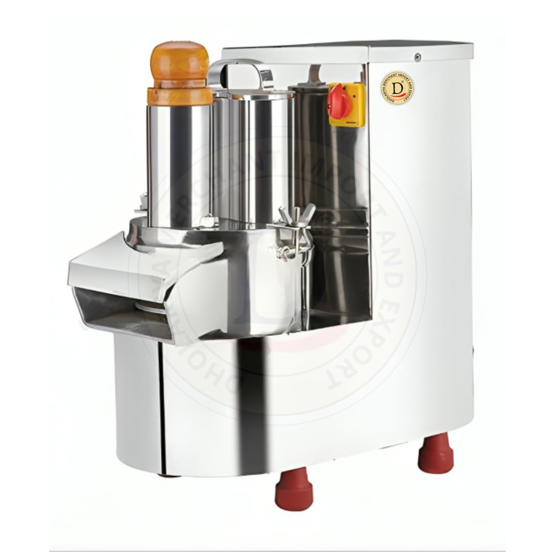 Vegetable Cutter Machine | Stainless Steel | Heavy Duty | 1hp Motor Based | Suitanble for Cubes, Slice, Shred | Product A1.-image-0