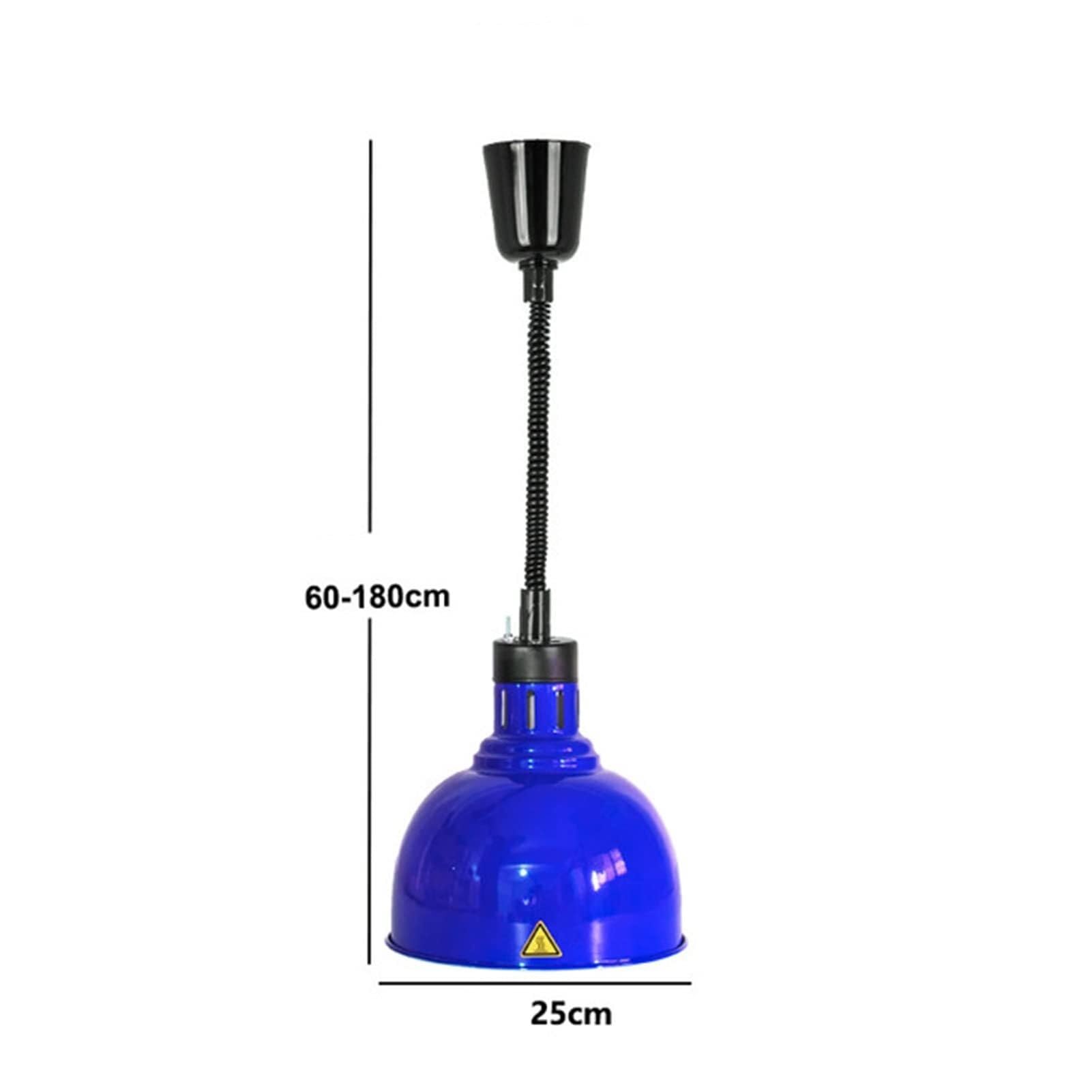 Hanging Food Heat Lamp Food Warmer Lamp With 250W Lamp 60-180cm Length Buffet Food Heat Preservation Chandelier 250mm Lampshade Food Warmer