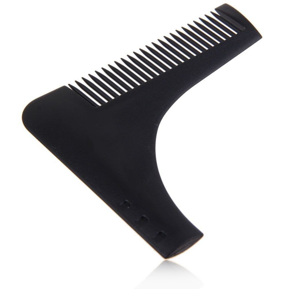 Beard Bro Beard Shaping Tool Sex Man Gentleman Beard Trim Template hair cut hair molding trim template beard modelling tools (Black)