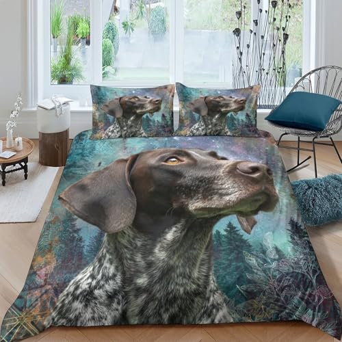 Parure de lit empreinte de patte de chien 260x220cm microfibre - 4