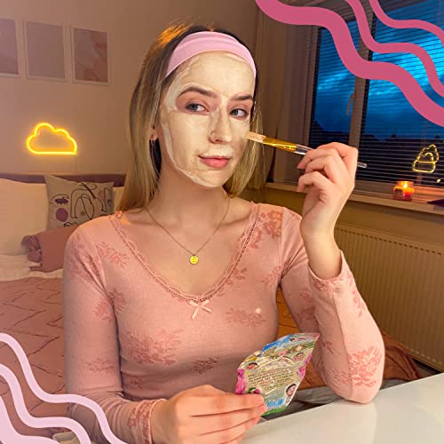 7th Heaven Pamper Skincare Set - 4 x Face Masks to Moisturise and Hydrate Dry Skin - With Coconut & Clay Peel Off Mask, Pink Rose Clay Mask, Strawberry Cream and Coconut Cream Face Mask - Image 7