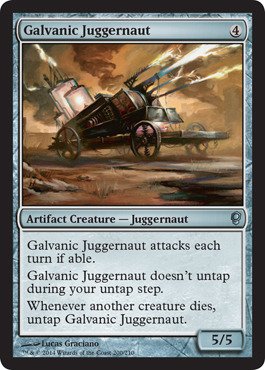 Rarità: Uncommon Magic The Gathering - Galvanic Juggernaut - Juggernaut Galvanico - Conspiracy